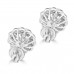 2.05 Ct Ladies Round Cut Diamond Stud Earring In 14 kt White Gold